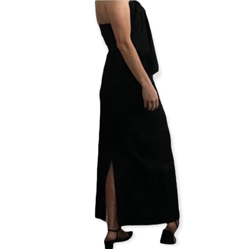 Vintage 90s Neiman Marcus Formal Black Dress - long cocktail - women’s small - Picture 11 of 13